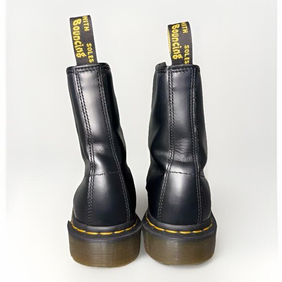 Dr. Martens 11822 Lace Combat Boots Smooth Black Leather 6.5M 7.5W 38.5EU Docs - Picture 5 of 8